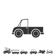 pick up truck toy car vector illustration design