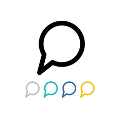 speech bubble vector icon