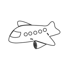toy plane icon vector illustration design