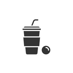 coffee plastic cup icon vector illustration design