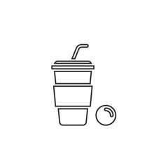 coffee plastic cup icon vector illustration design