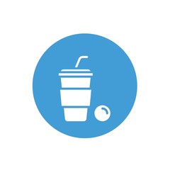 coffee plastic cup icon vector illustration design