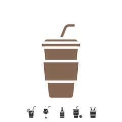 coffee plastic cup icon vector illustration design