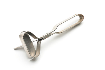 Fish scale scraper on a white background