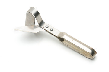 Fish scale scraper on a white background