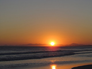 Fototapeta premium The dramatic colors of the Brazilian sunset