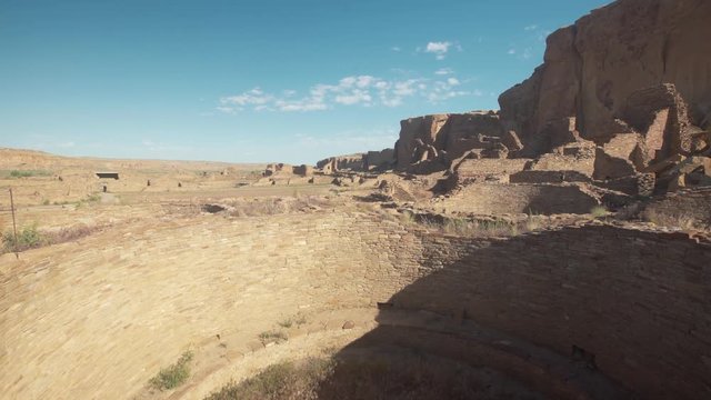 Pueblo Bonito in Chaco Culture National Historical Park, known as Chaco Canyon, a major center of culture for the Ancestral Puebloans.
