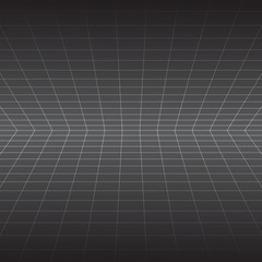 Abstract grid 3d lined background. Vector