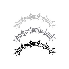 barbed wire illustration