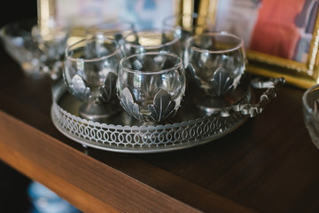 A glass of water on the table