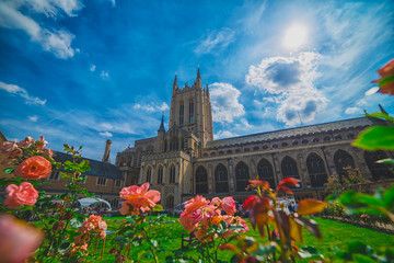 City of Norwich, England - July 7:Bury St Edmunds Abbey  in Norwich , England on July 7, 2017.