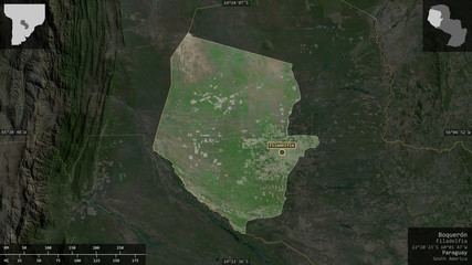 Boquerón, Paraguay - composition. Satellite