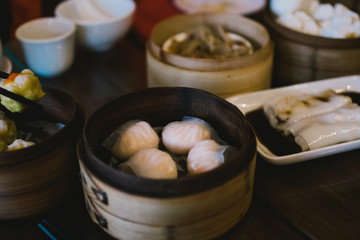 Chinese food on the table
