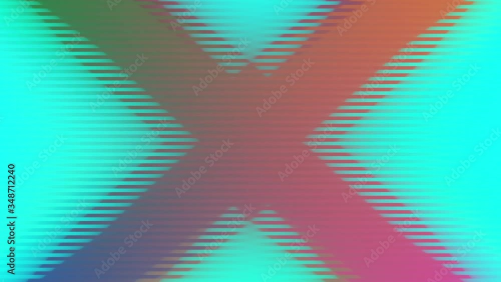 Aufkleber spectrum color gradient cross flickering loop abstract background