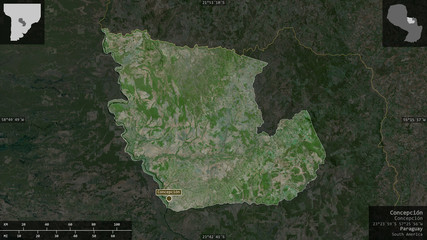 Concepción, Paraguay - composition. Satellite