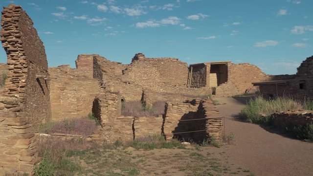 Pueblo Bonito in Chaco Culture National Historical Park, known as Chaco Canyon, a major center of culture for the Ancestral Puebloans.