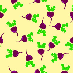 beetroot seamless pattern vector for design fabric, paper, scrapbook paper, textile, wrapping paper, design cardboard