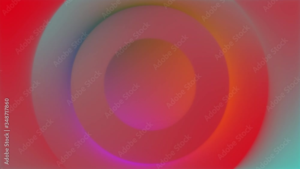 Aufkleber glow circle shape spectrum color gradient moving trendy sphere loop background