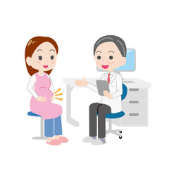 診察を受ける妊婦