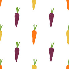 Orange, Yellow, and Purple Carrots