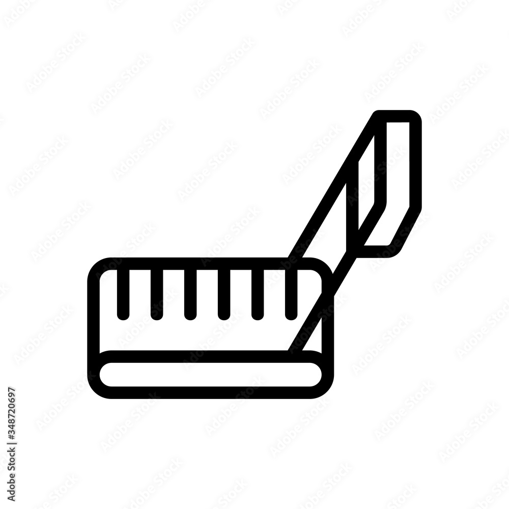 Poster magnetic running track top view icon vector. magnetic running track top view sign. isolated contour 