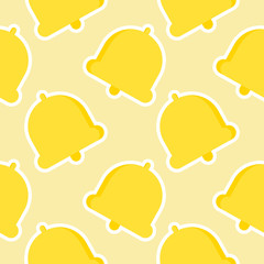bell, vector seamless pattern, Editable can be used for web page backgrounds, pattern fills