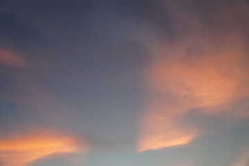 Fototapeta na wymiar sky is beautiful after the evening sun.