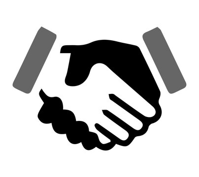 handshake icon vector illustration
