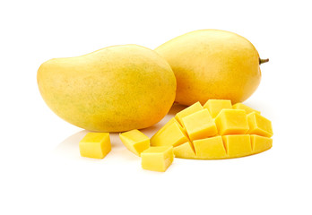 Mango Isolated on White Background