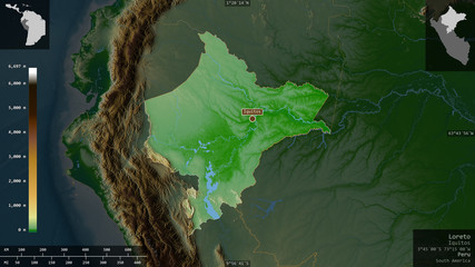 Loreto, Peru - composition. Physical