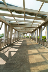 Bridge, pedestrians and non-motorized vehicle lanes