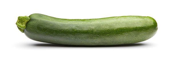 Zucchini Isolated on White Background