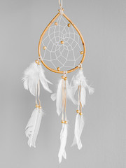 White dreamcatcher - Indian amulet that protects the sleeper from evil spirits and diseases.