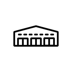 garage network icon vector. garage network sign. isolated contour symbol illustration