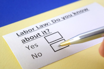 One person is answering question about labor law.