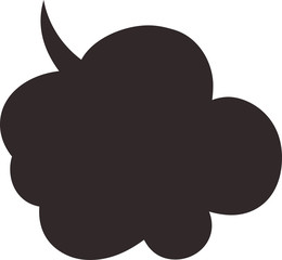 Cute Cartoon Cloudy clouds Speech bubble
