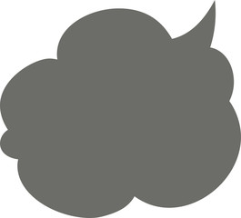 Cute Cartoon Cloudy clouds Speech bubble