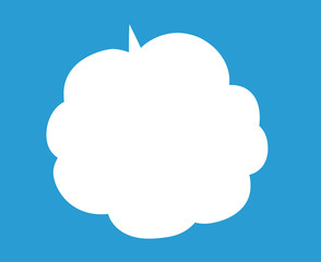 Cute Cartoon clouds Speech bubble