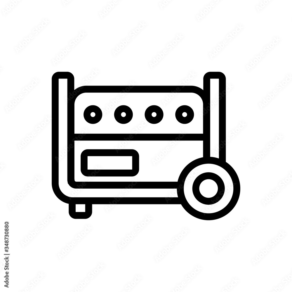 Poster digital generators icon vector. digital generators sign. isolated contour symbol illustration