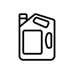 portable gas canister icon vector. portable gas canister sign. isolated contour symbol illustration