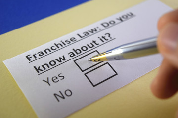 One person is answering question about Franchise law.