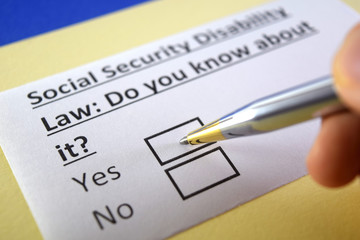 One person is answering question about social security disability law.