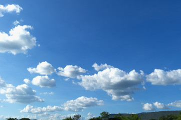 Blue sky and clouds