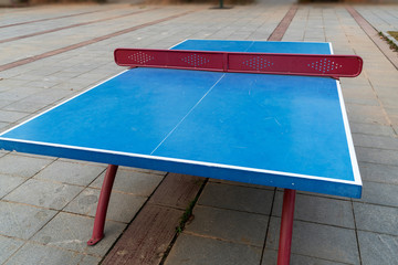 Ping pong table in outdoor park