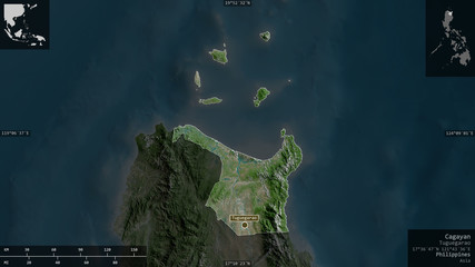 Cagayan, Philippines - composition. Satellite