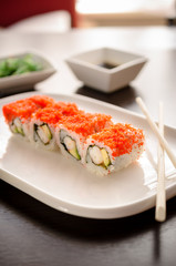 TORA MAKI spicy sushi rolls with tiger prawns
