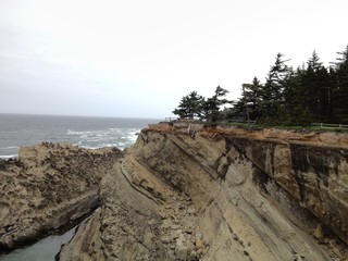 view from the top of the cliff