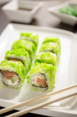 SPRING PHILADELPHIA MAKI sushi rolls with salmon