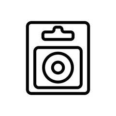 packaging dental floss icon vector outline illustration