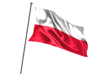 ポーランド　 国旗　ポール　アイコン